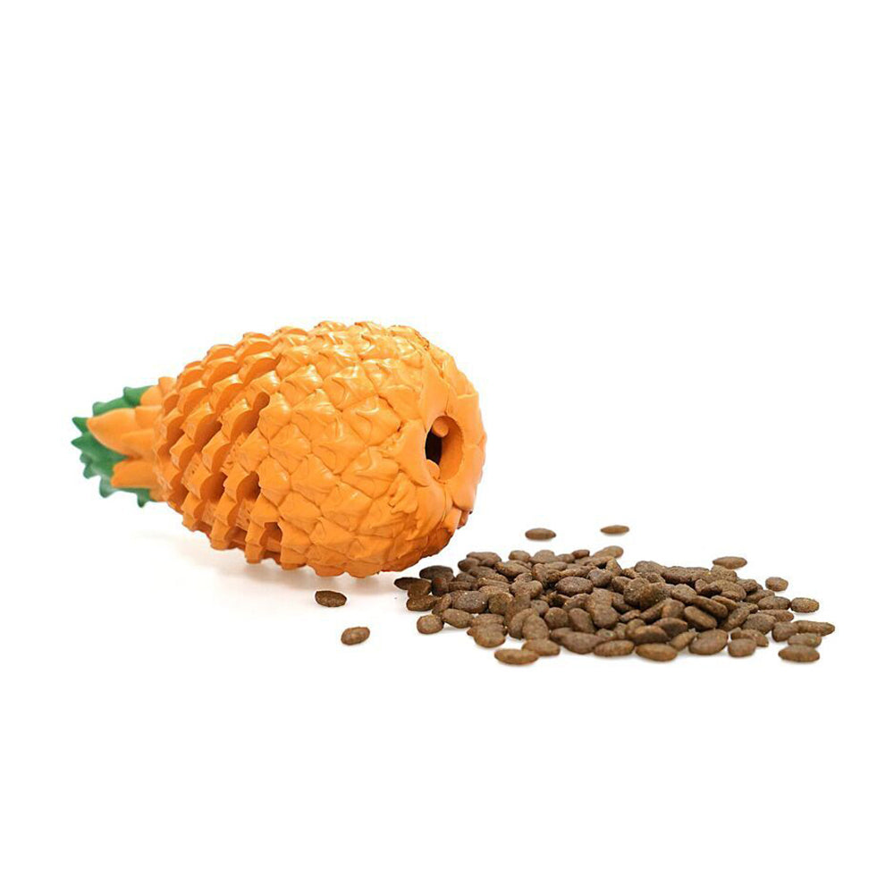 Petopia Ultra Tough 9cm Rubber Pawsome Pineapple Dog Toy Chew Treat Mini Orange — image 5