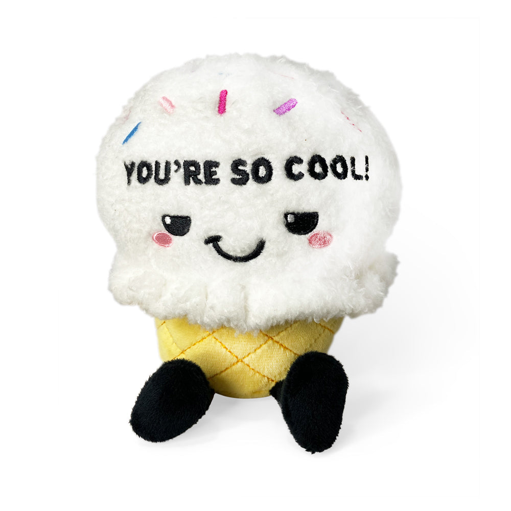 Punchkins You're So Cool! Icecream Cone Plush Stuffed Soft Cuddle Play Toy 15cm