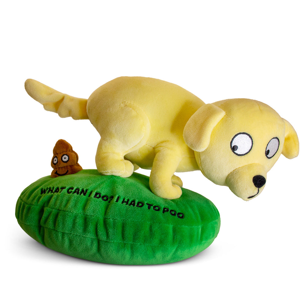 Punchkins Had to Poo 20cm Labrador Soft Plush Adult Cuddle Novelty Stuffed Toy