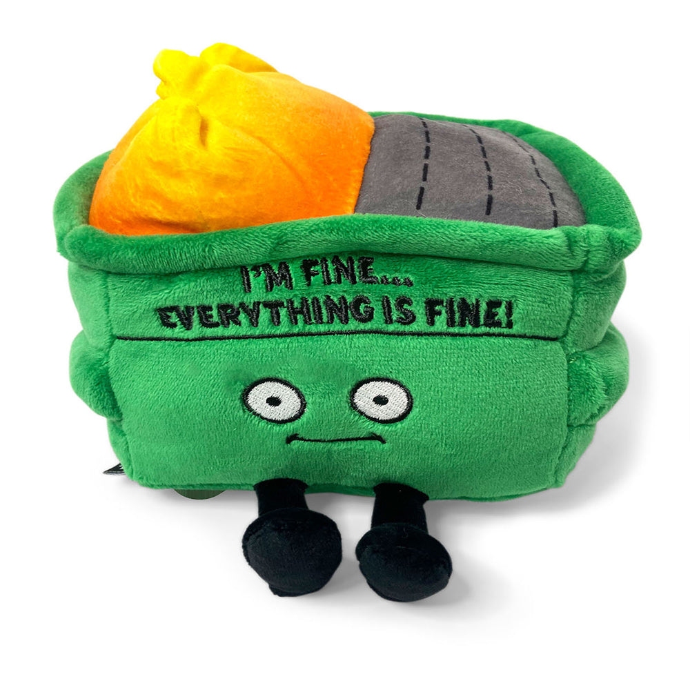 Punchkins Dumpster Everything is Fine Stuffed Plush Kids/Children Cuddle Toy