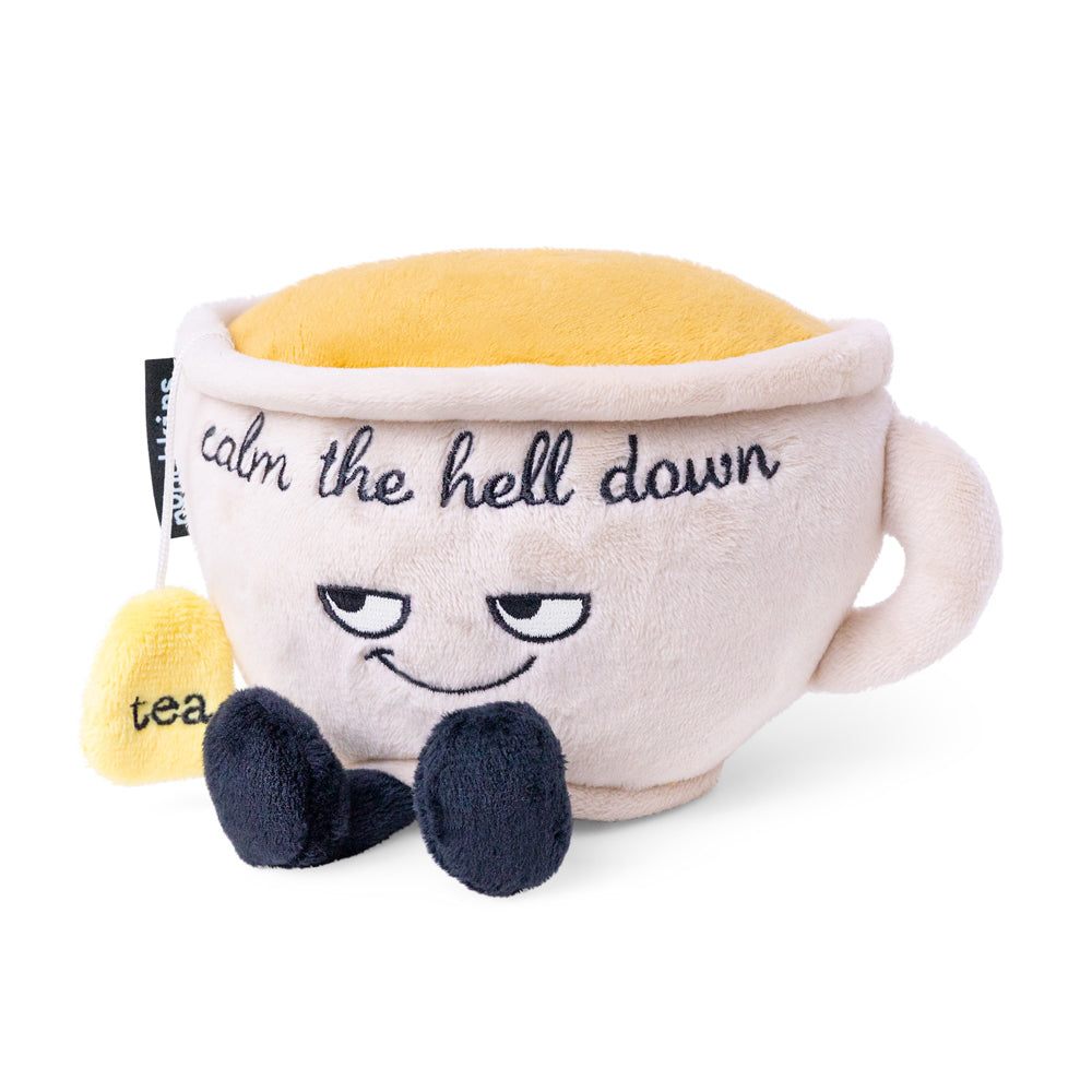 Punchkins Calm the Hell Down Teacup Plush Stuffed Soft Cuddle Play Toy 12cm