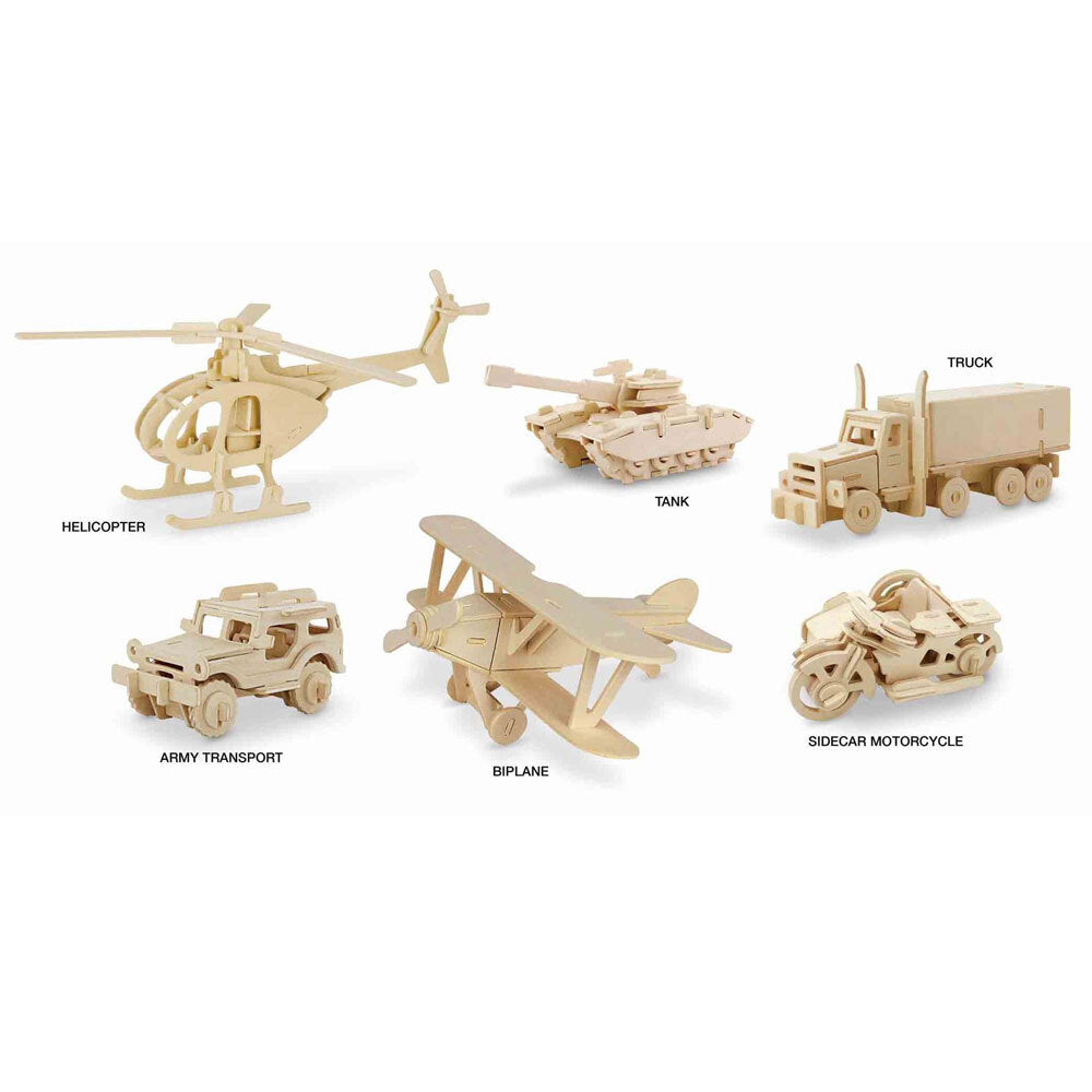 Loumet Toys 3D Wooden Puzzle Transport Edition Educational Fun Play Toy Kids 3y+ Assorted — image 2