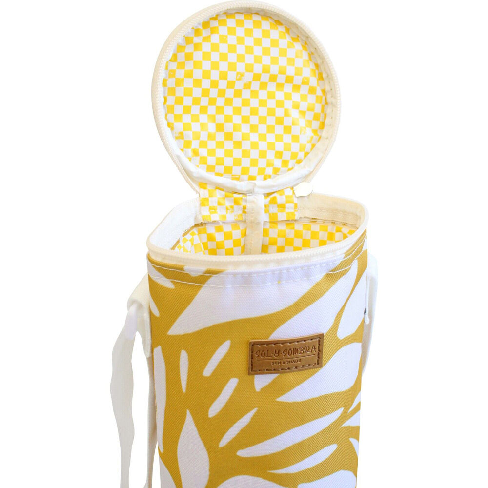 LVD 12x33cm Yellow/White Sundance Insulated Wine Bottle Cooler Storage Bag — image 2