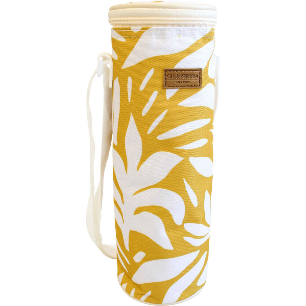 LVD 12x33cm Yellow/White Sundance Insulated Wine Bottle Cooler Storage Bag