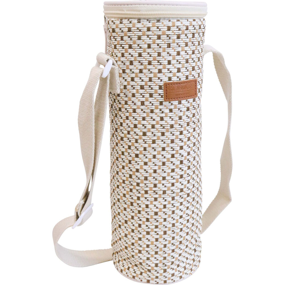 LVD Milo Insulated 750ml Wine Bottle Cooler Storage Bag 12x33cm Natural (2 Pack) — image 2
