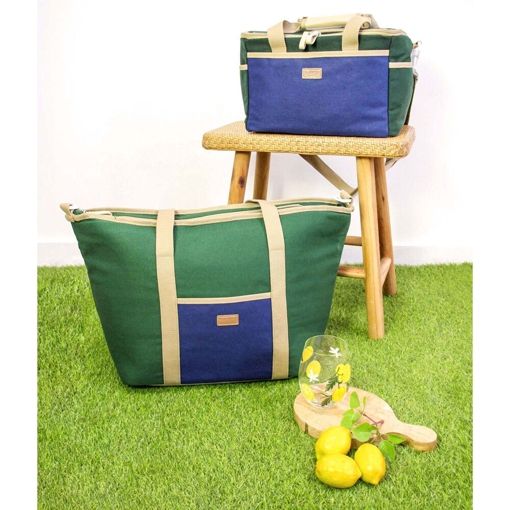 LVD 51x23x34cm Samuel Lightweight Beach Cooler Canvas Lined Tote Bag — image 2