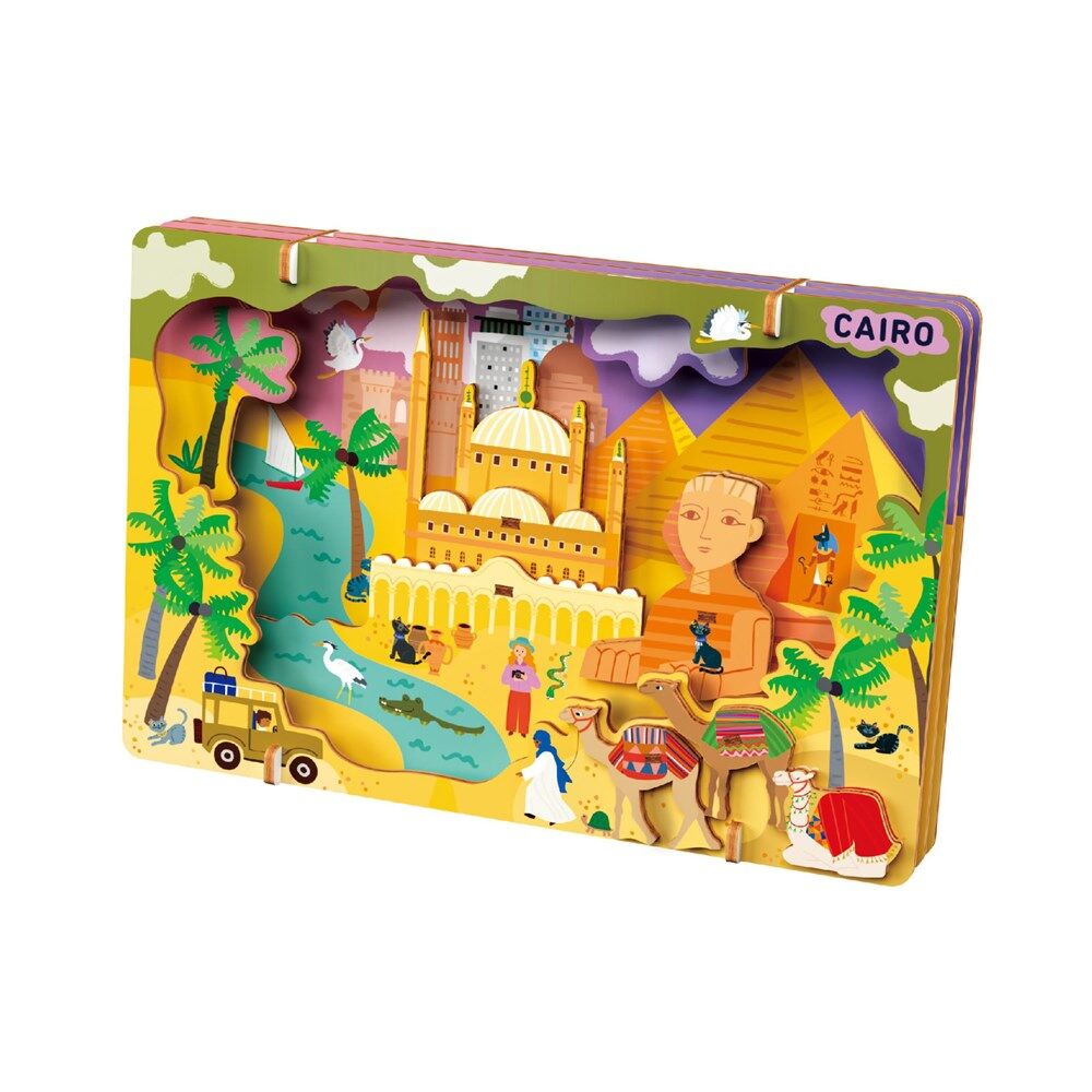 Avenir Create My 3D Cityscape Wooden Puzzle Construction Toy Cairo Kids 6y+ — image 3