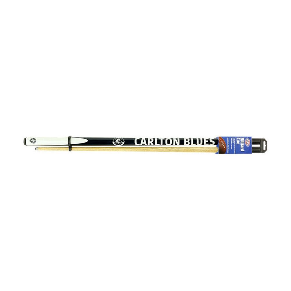 Afl 2-Piece Cue Carlton Blues Ash Shaft 10mm Elkmaster Tip Pool/Billiards