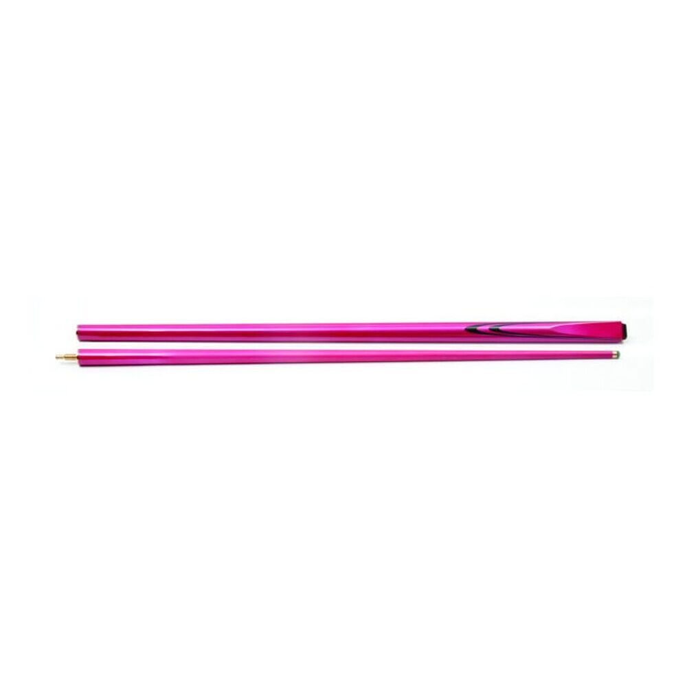 Cuemaster 2-Piece Cue 57 inch Metallic Finish Pool/Snooker/Billiards — Pink