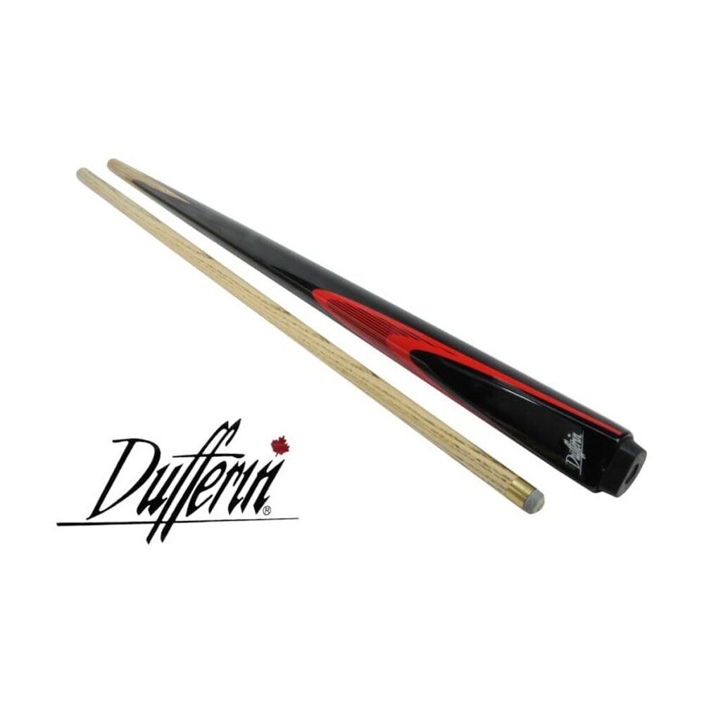 Dufferin S112 2-Piece Cue Red 57 inch 9mm Elkmaster Tip Pool/Billiards