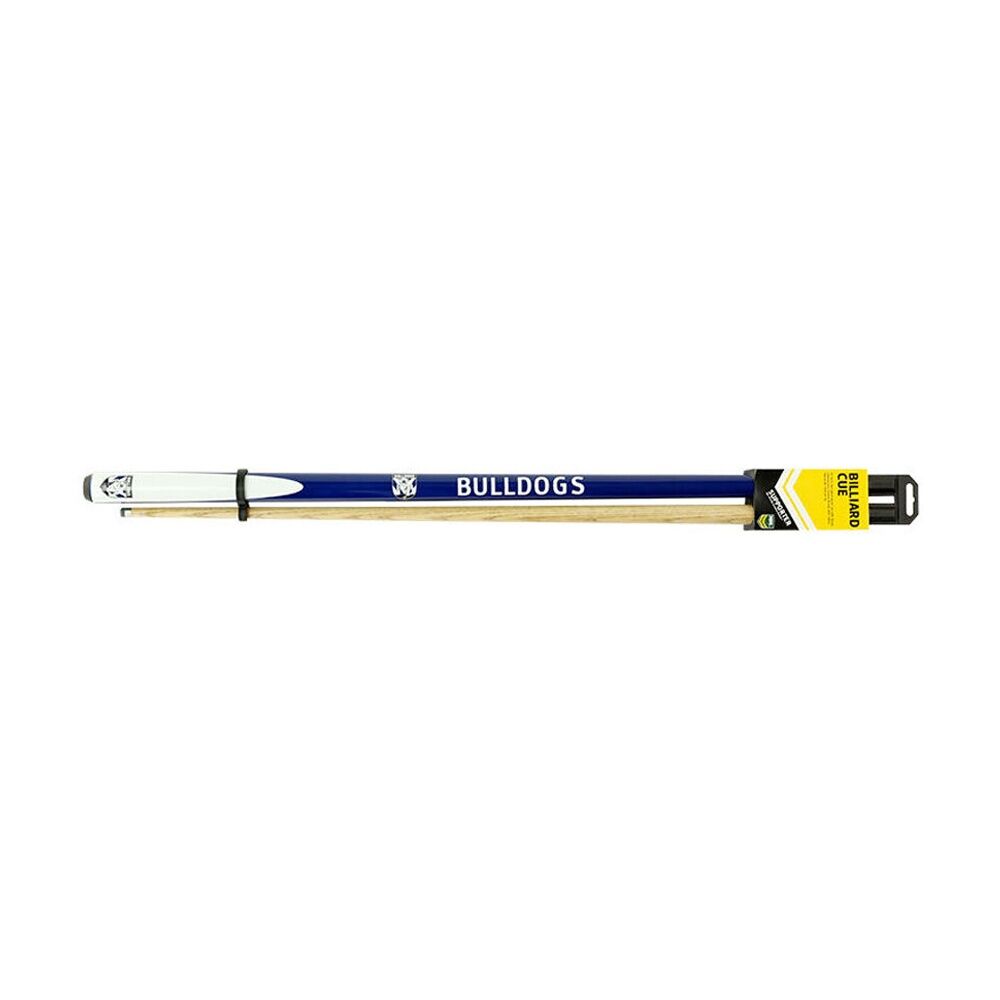 NRL 2-Piece Cue Bulldogs 57 inch Ash Shaft 10mm Elkmaster Tip Pool/Billiards