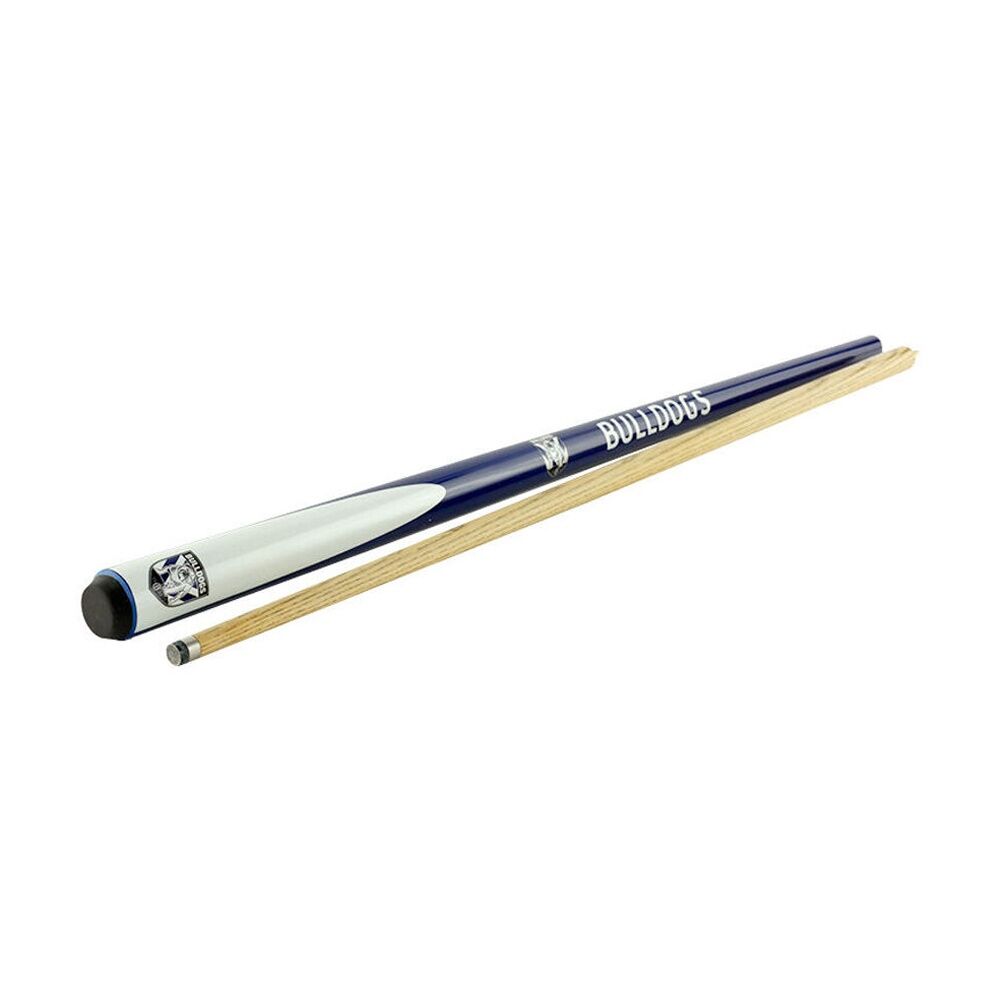 NRL 2-Piece Cue Bulldogs 57 inch Ash Shaft 10mm Elkmaster Tip Pool/Billiards — image 2