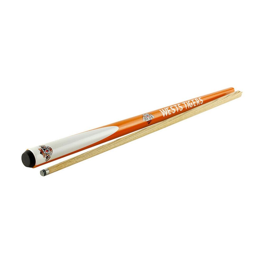 NRL 2-Piece Cue Wests 57 inch Ash Shaft 10mm Elkmaster Tip Pool/Billiards — image 2