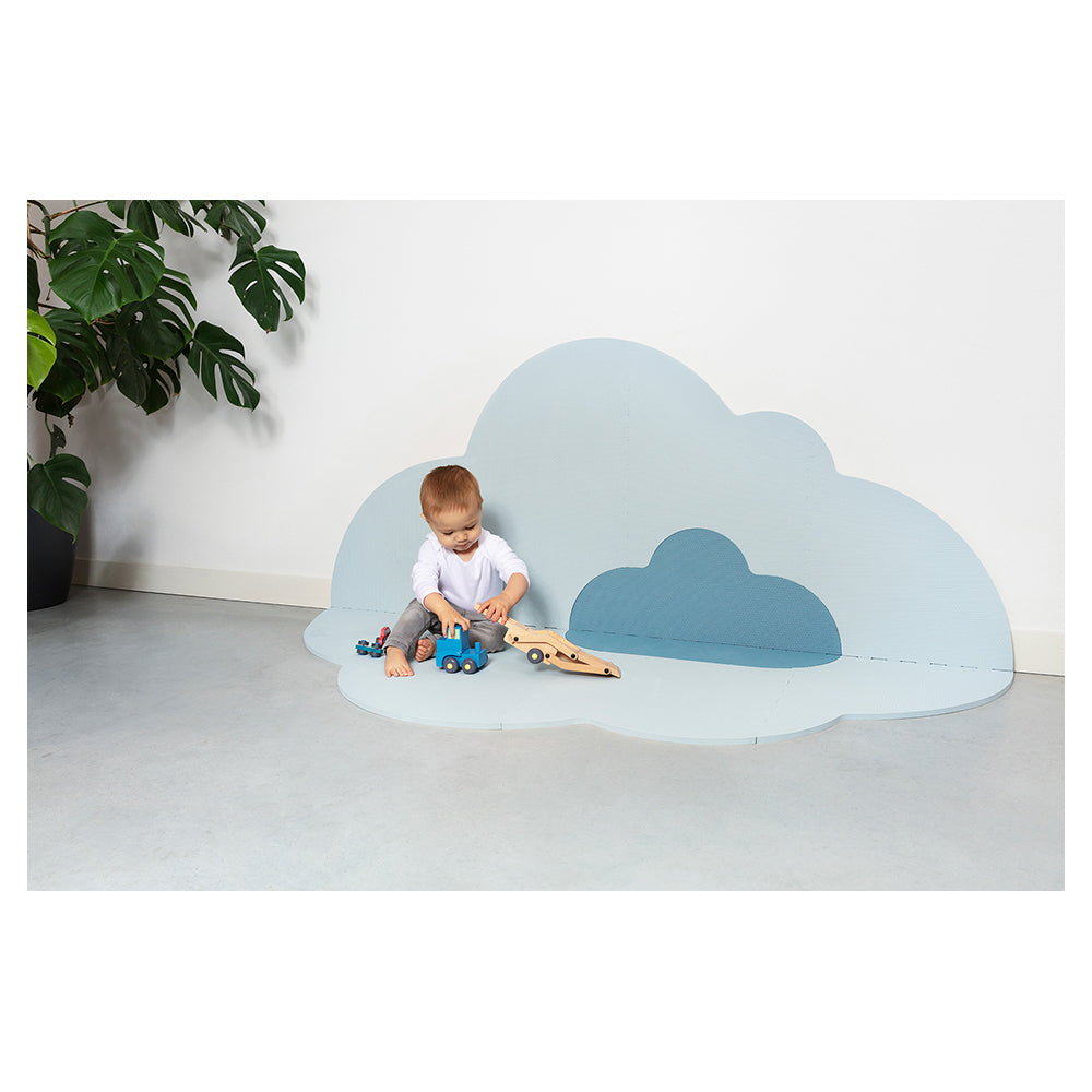 Quut Head in the Clouds 175cm Playmat Floor Mat Large for Kids/Baby Dusty Blue — image 3