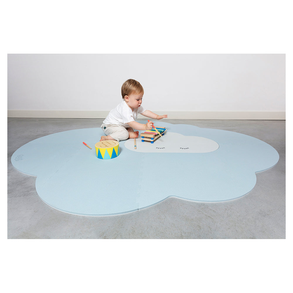 Quut Head in the Clouds 175cm Playmat Floor Mat Large for Kids/Baby Dusty Blue — image 5