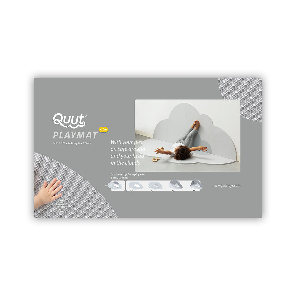 Quut Head in the Clouds 175cm Playmat Floor Mat Large for Kids/Baby Pearl Grey — image 9