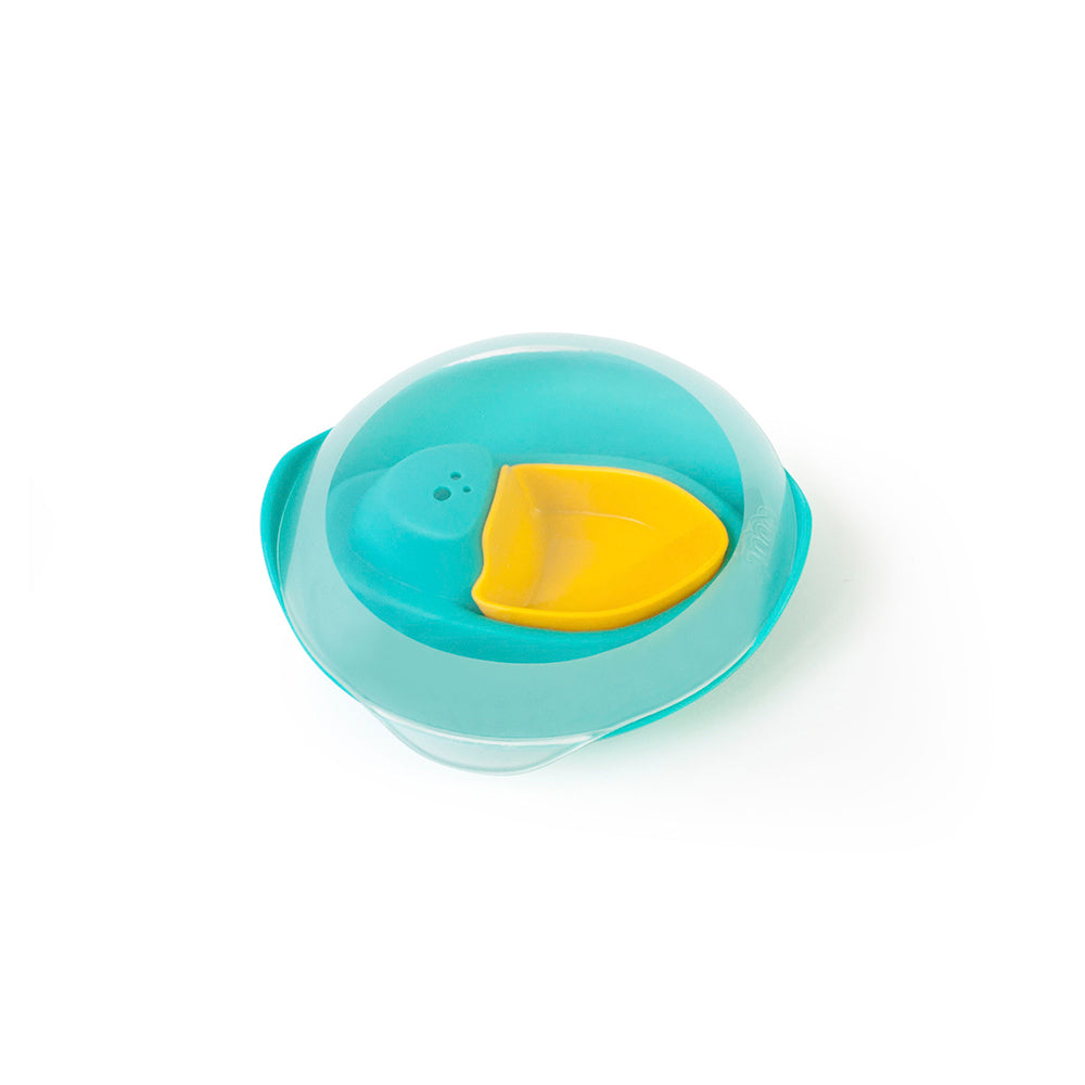 Quut Sloopi 16cm Bath Water Floating Toys Boat for 0m+ Kids/Baby Blue/Yellow