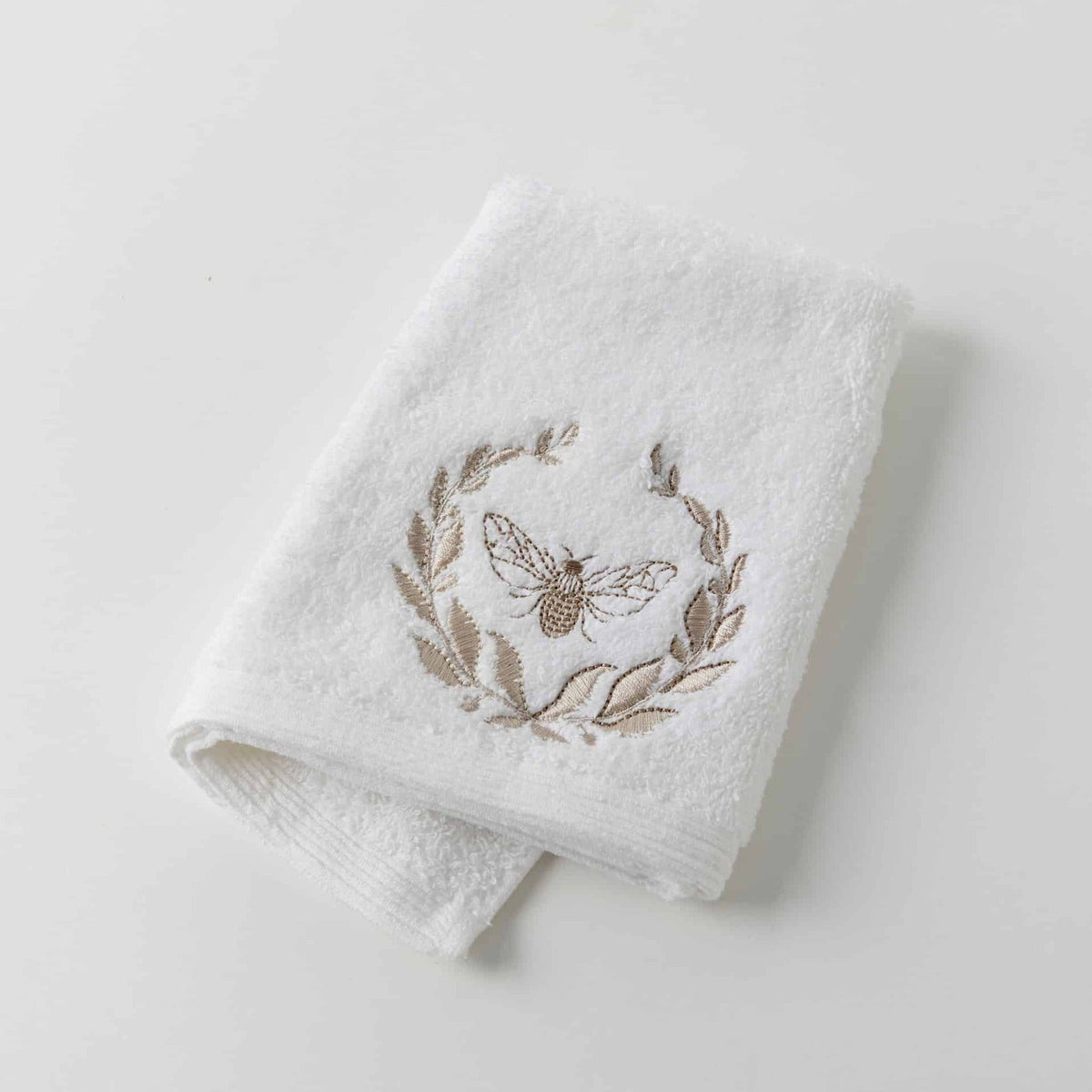 Pilbeam Living White Bee Cotton Face Washer 2cm Absorbent Soft Towel Cloth (2 Pack) — image 2