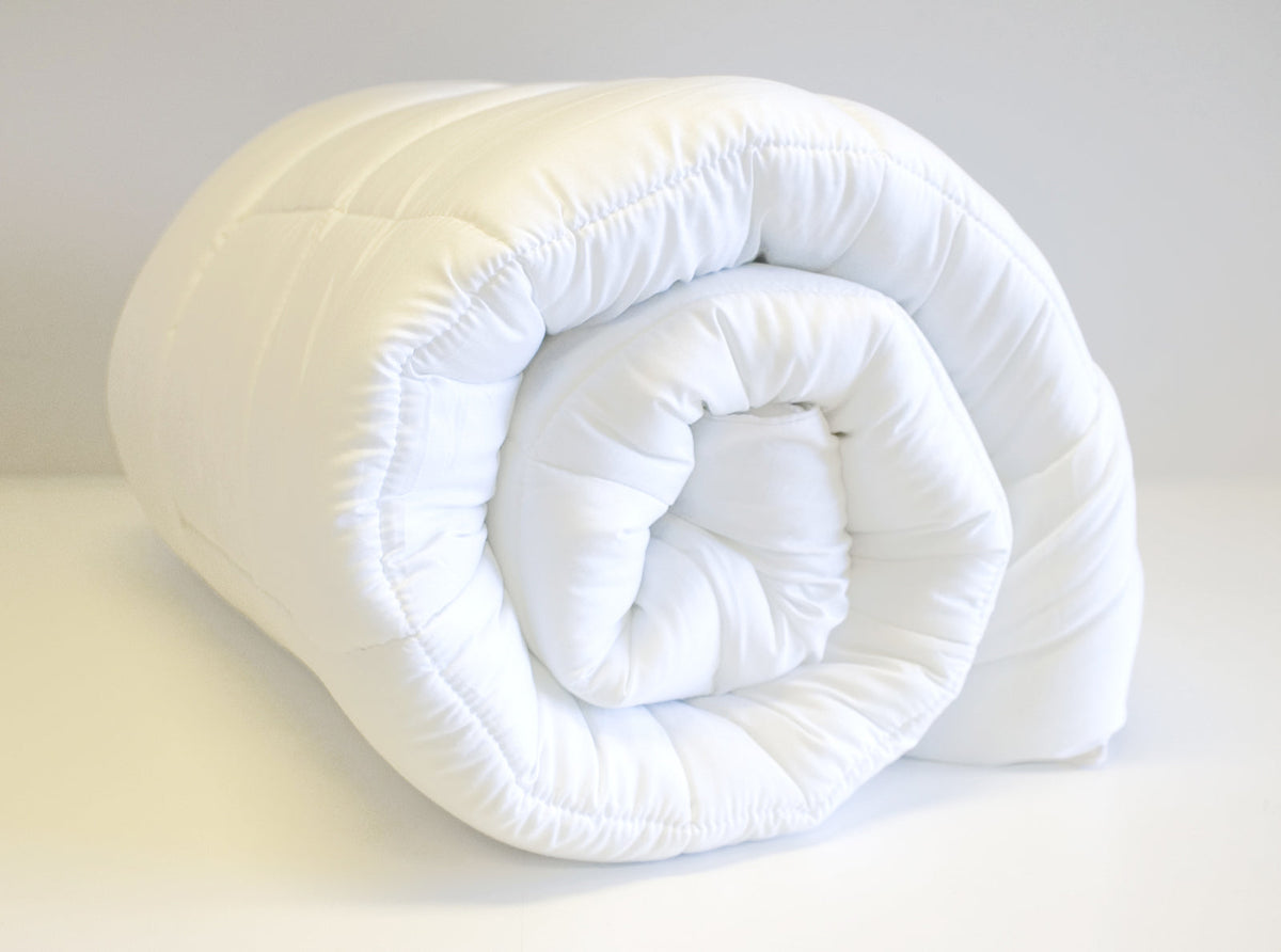 Ardor Microfibre 300GSM King Bed Quilt Cover Roll Packed Home Bedding White — image 2