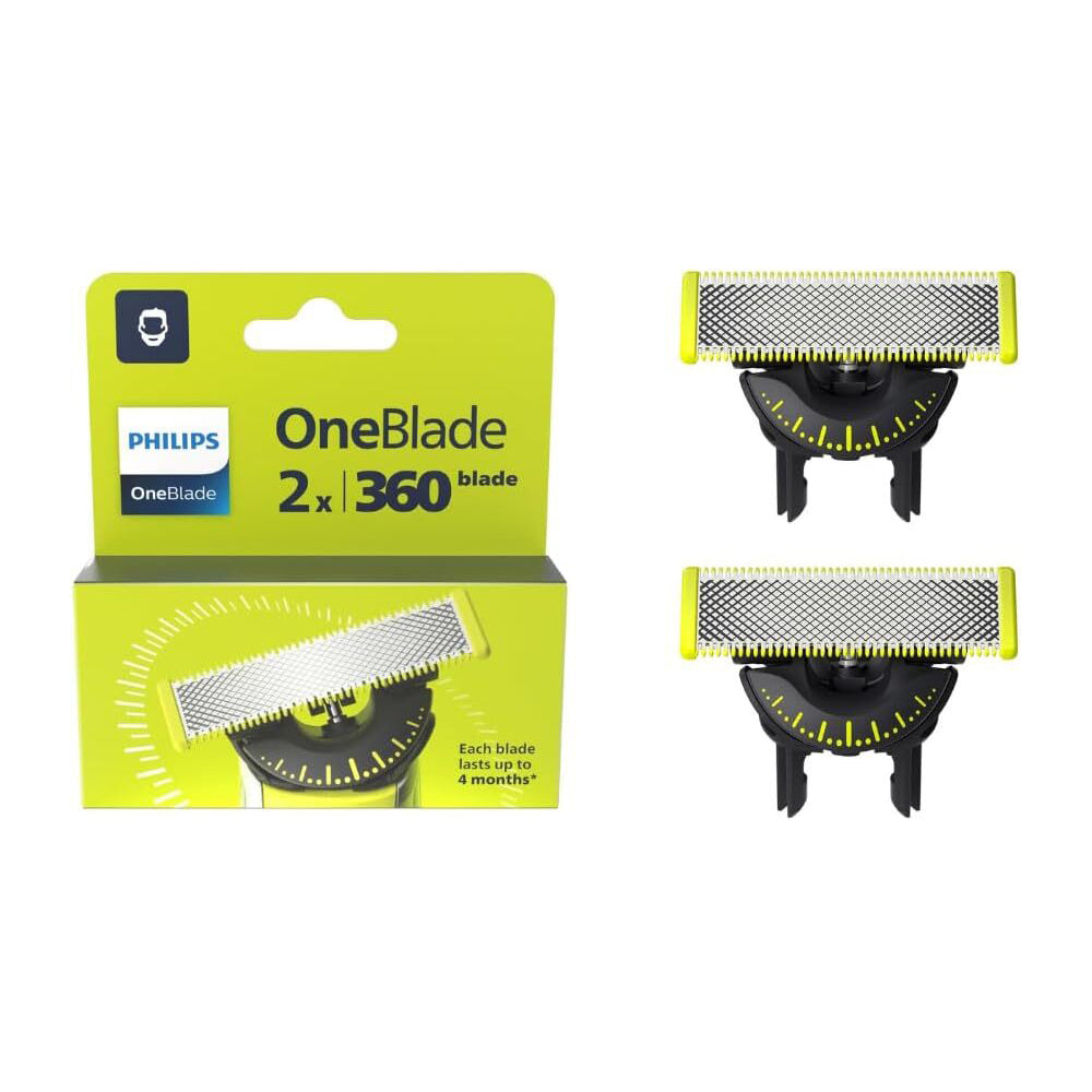 Philips QP420/50 OneBlade 360 Face Shaver Accessory Replacement Blade Pack (2 Pieces)