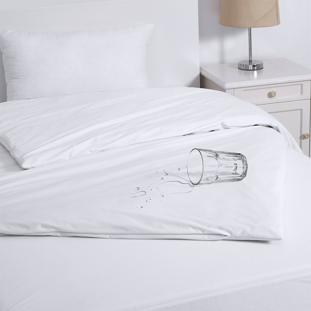 Jason Commercial King Bed Eva Clean Waterproof Quilt Protector 240x210cm