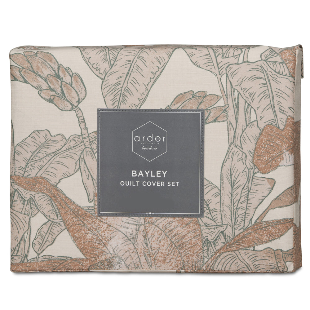 Ardor Boudior Bed Bayley Printed Pillowcase Quilt Cover Bedding Set Dusk — image 4