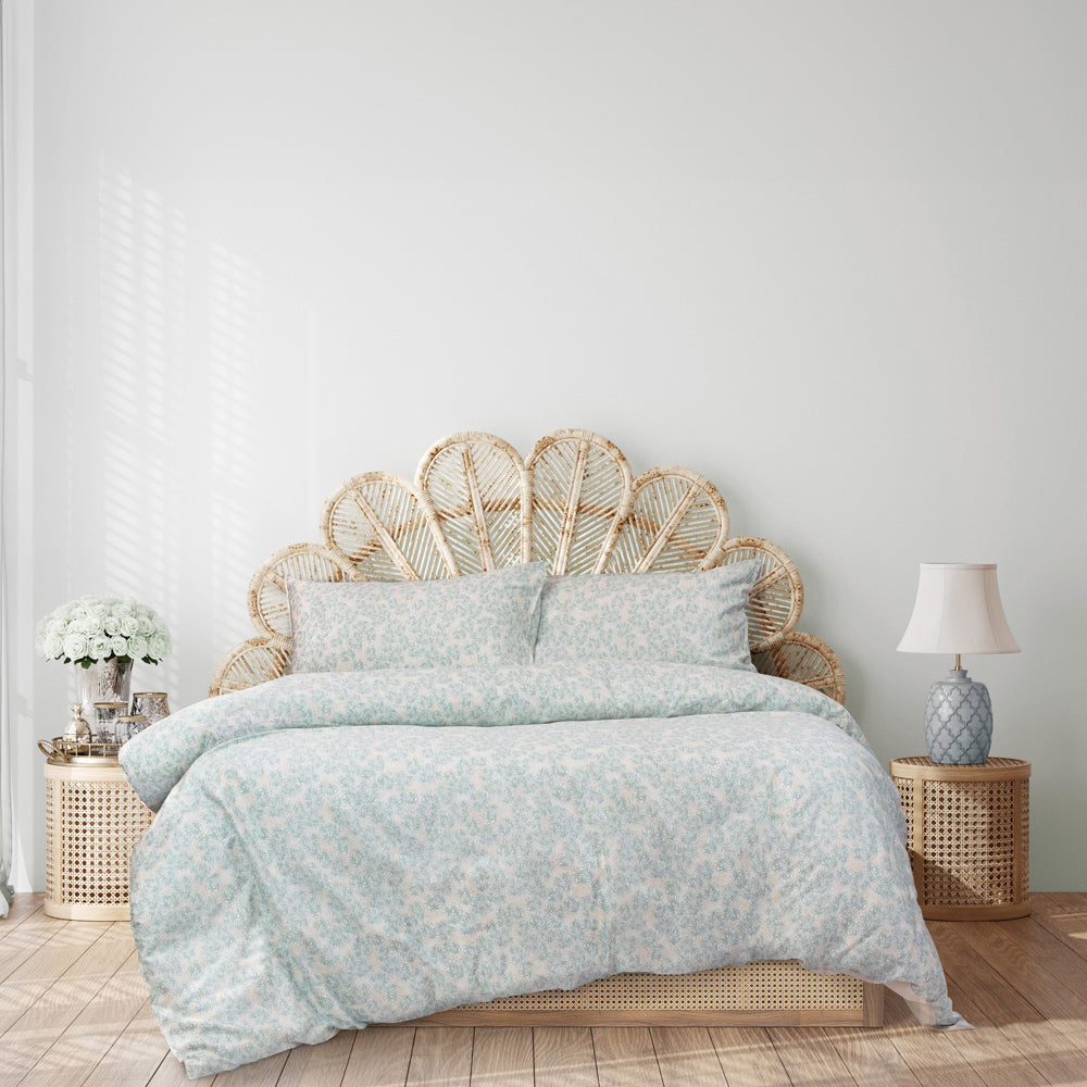 Ardor Boudoir Isla Cotton 250TC Quilt Cover Set Spritz