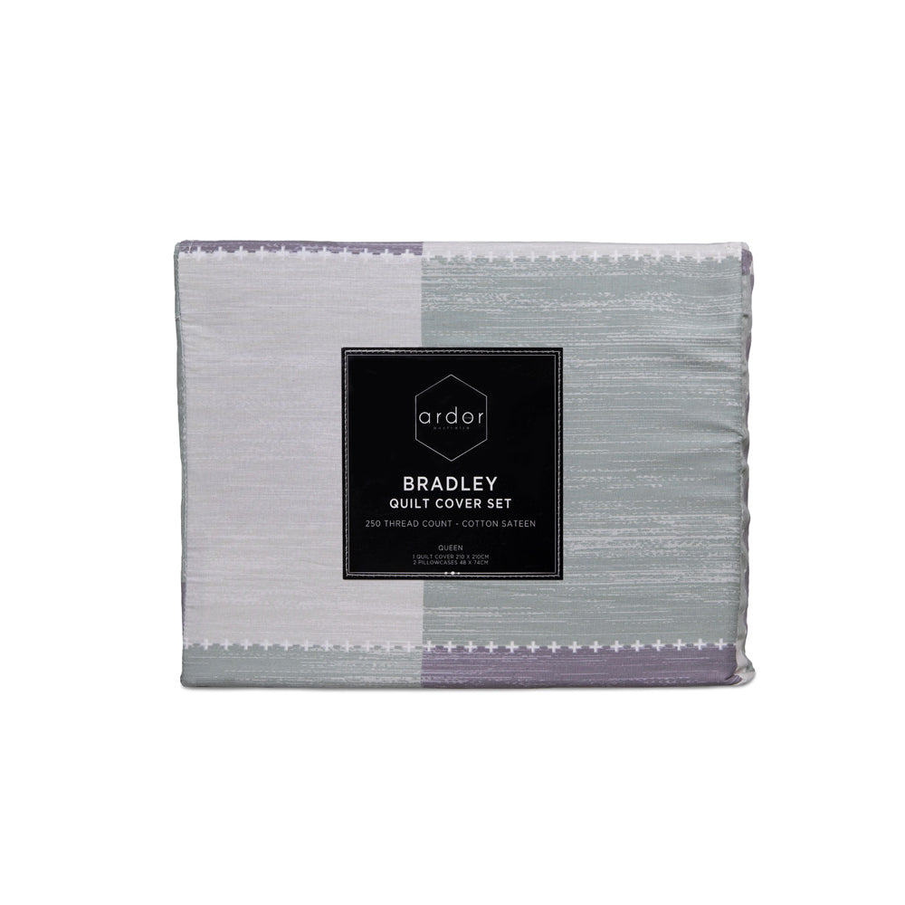 Ardor Bradley Quilt Cover Set Cotton Home Bedding w/ Pillowcase — image 3