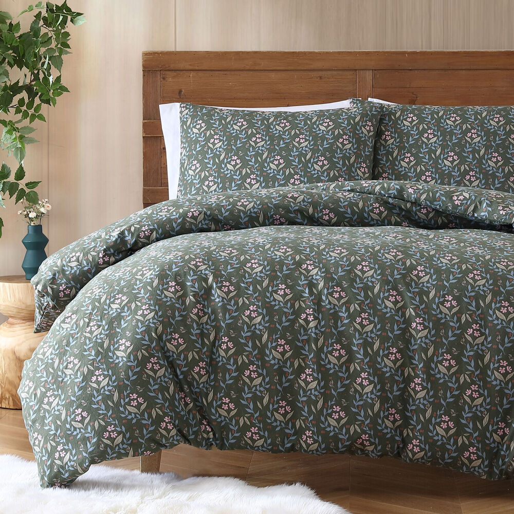 Ardor Boudoir Ditsy Flannelette Quilt Cover Set Flora