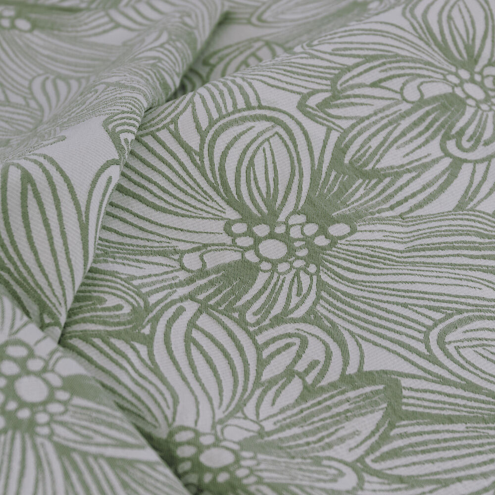 Ardor Boudoir Queen Avena Quilt Cover w/ Pillowcase Home Bedding Set Green — image 2