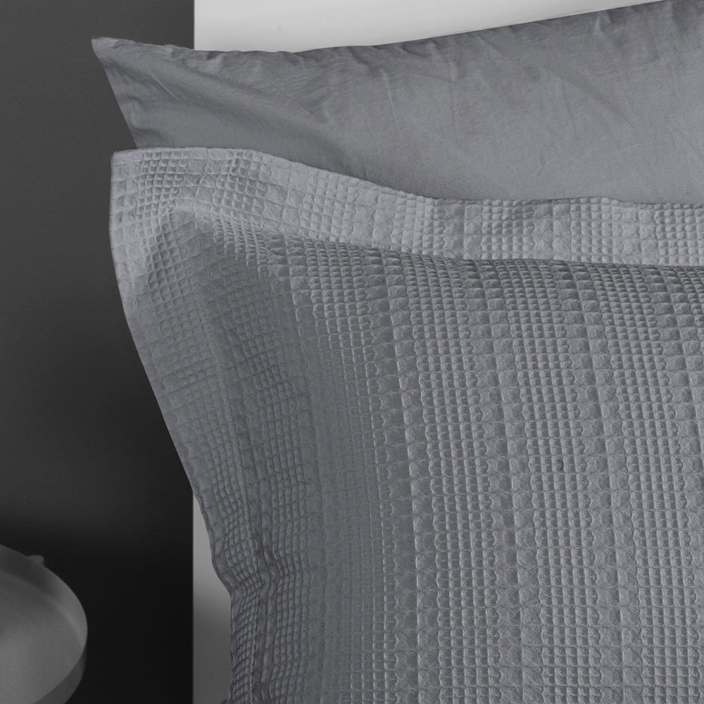 Onkaparinga Queen Bed/Bedroom Cotton Quilt Cover Bedding Set w/Pillowcases Grey — image 4