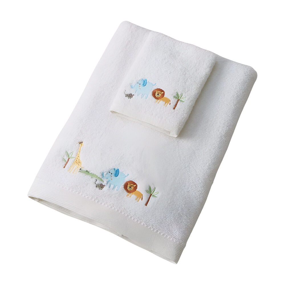 Jiggle & Giggle Bath Towel Face Washer in Organza Bag Jungle Adventure (3 Pieces)