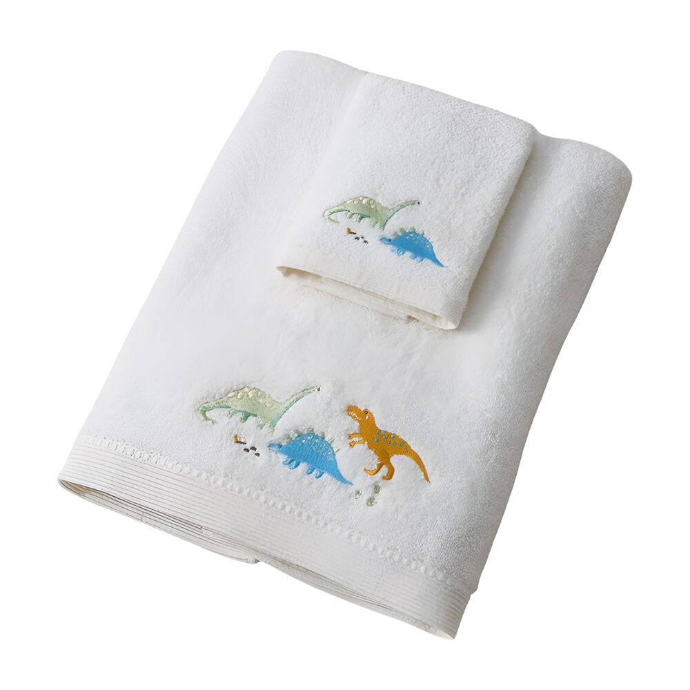Jiggle & Giggle Bath Towel Face Washer in Organza Bag Dallying Dino (3 Pieces)
