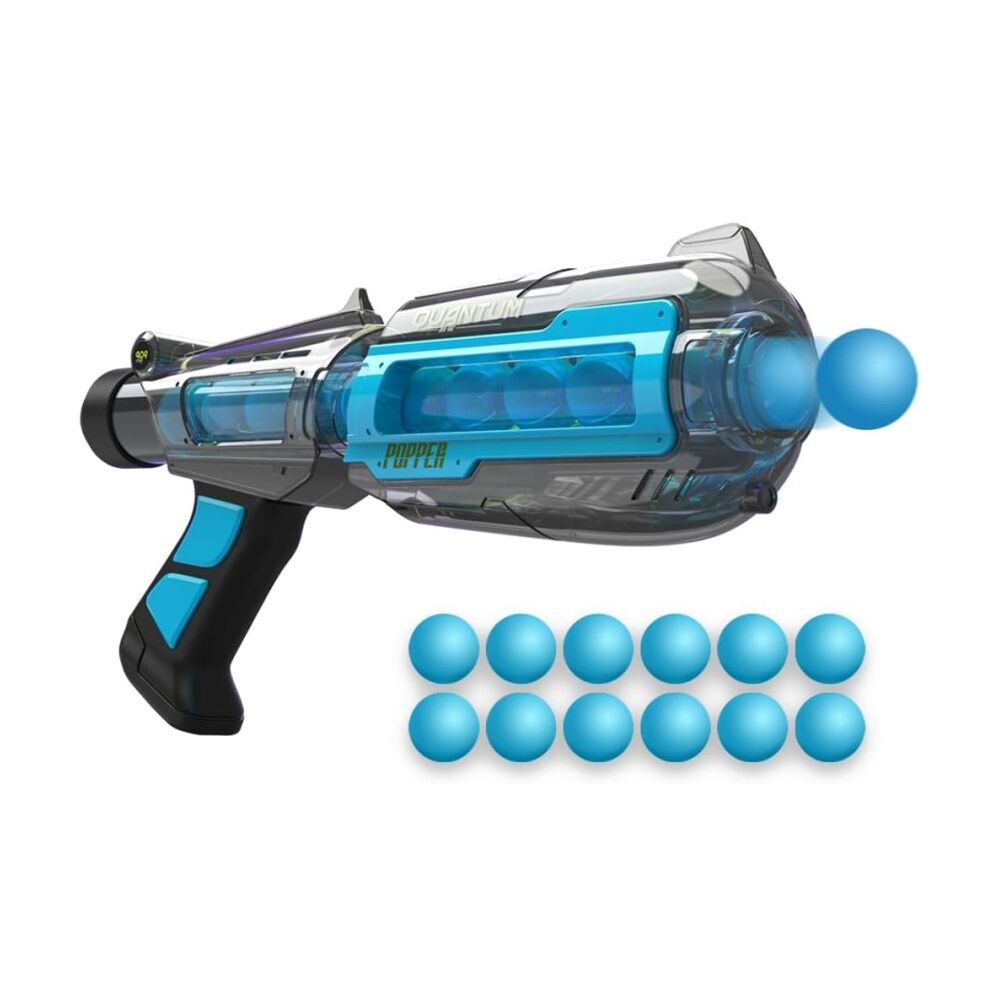 Pop Bro Quantum Popper w/ 12 Foam Balls Kids Green/Blue 3y+ Assorted (2 Pack) — image 3