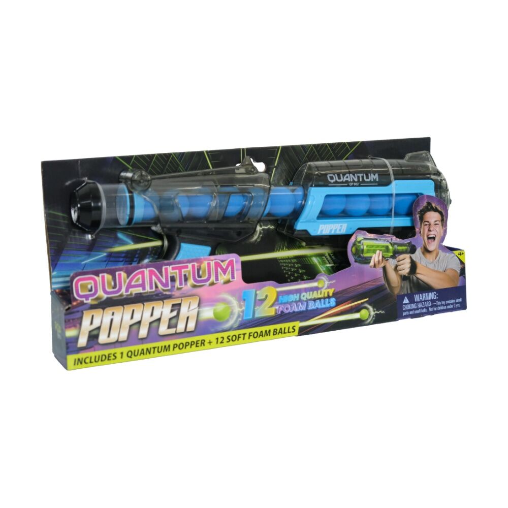 Pop Bro Quantum Popper w/ 12 Foam Balls Kids Green/Blue 3y+ Assorted (2 Pack) — image 6