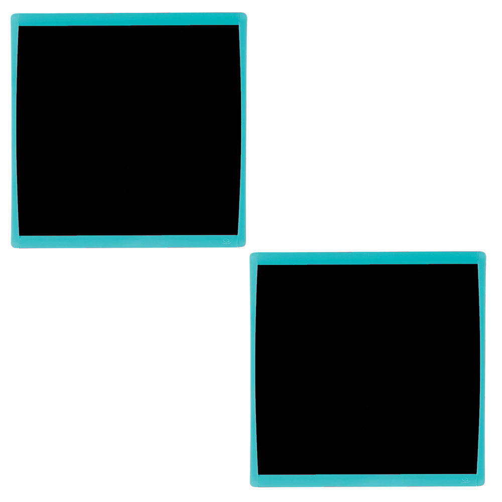 Quartet Basics Chalkboard 350x350mm Memo Notes Learning Board Blue (2 Pack)