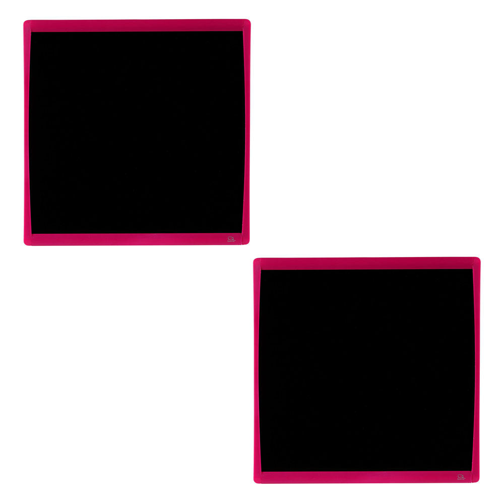 Quartet Basics Chalkboard 350x350mm Memo Notes Learning Board Pink (2 Pack)
