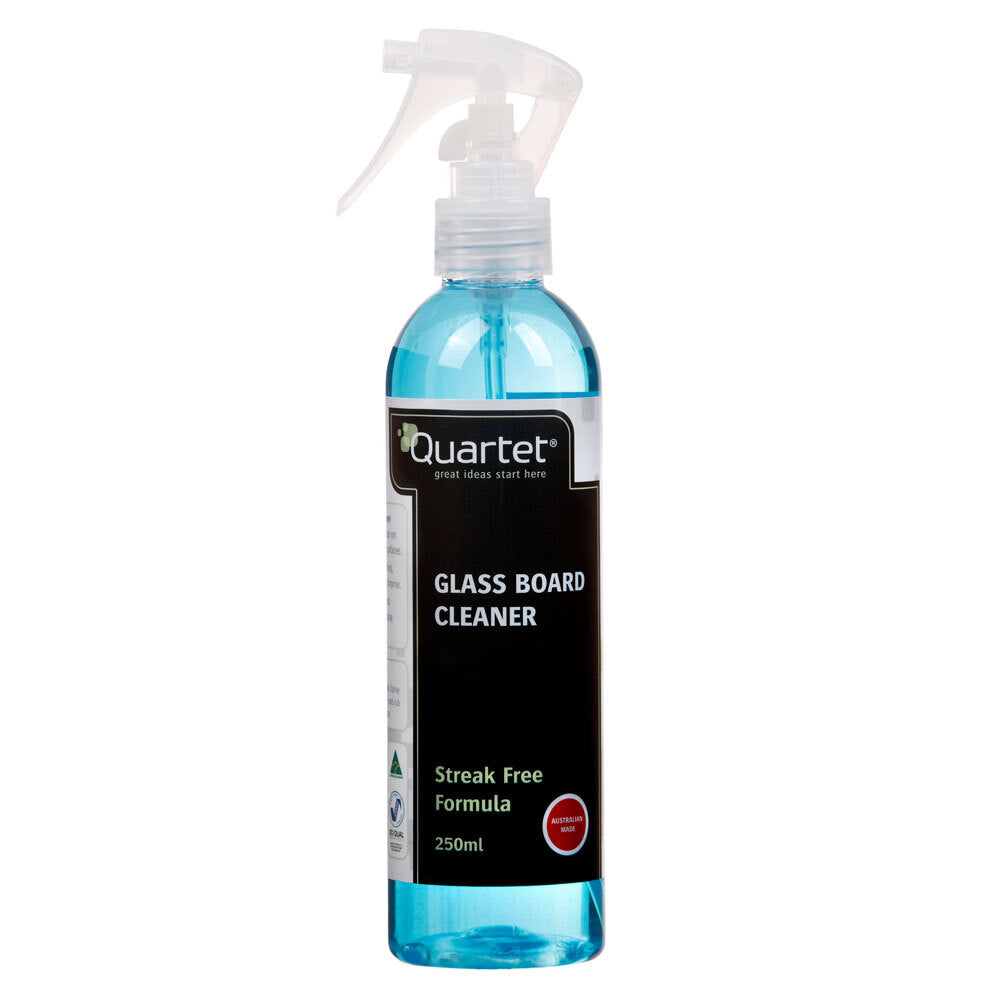 Quartet 250ml Liquid Spray Cleaner Marker Ink/Grease Dirt Remover f/ Glass Board — image 2
