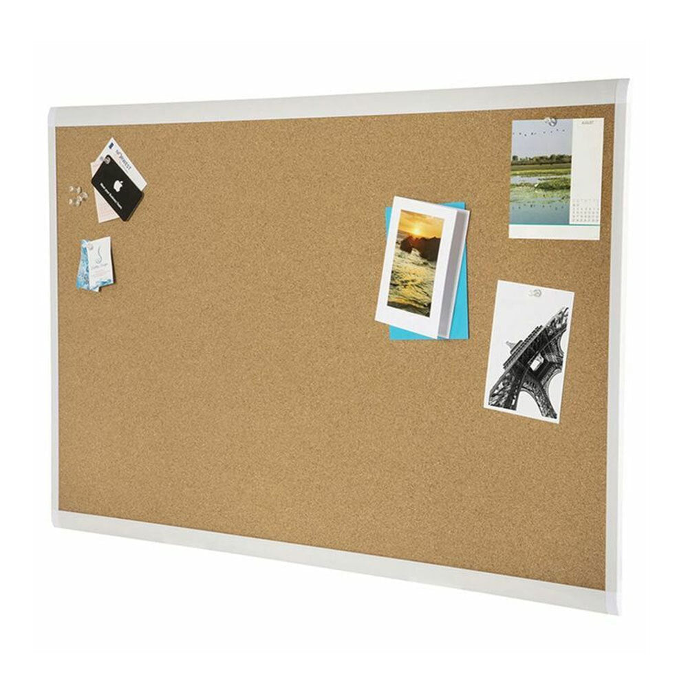 Quartet Quart Basics 90x60cm Corkboard Wall Hanging Display Bulletin Pin Board Natural — image 2