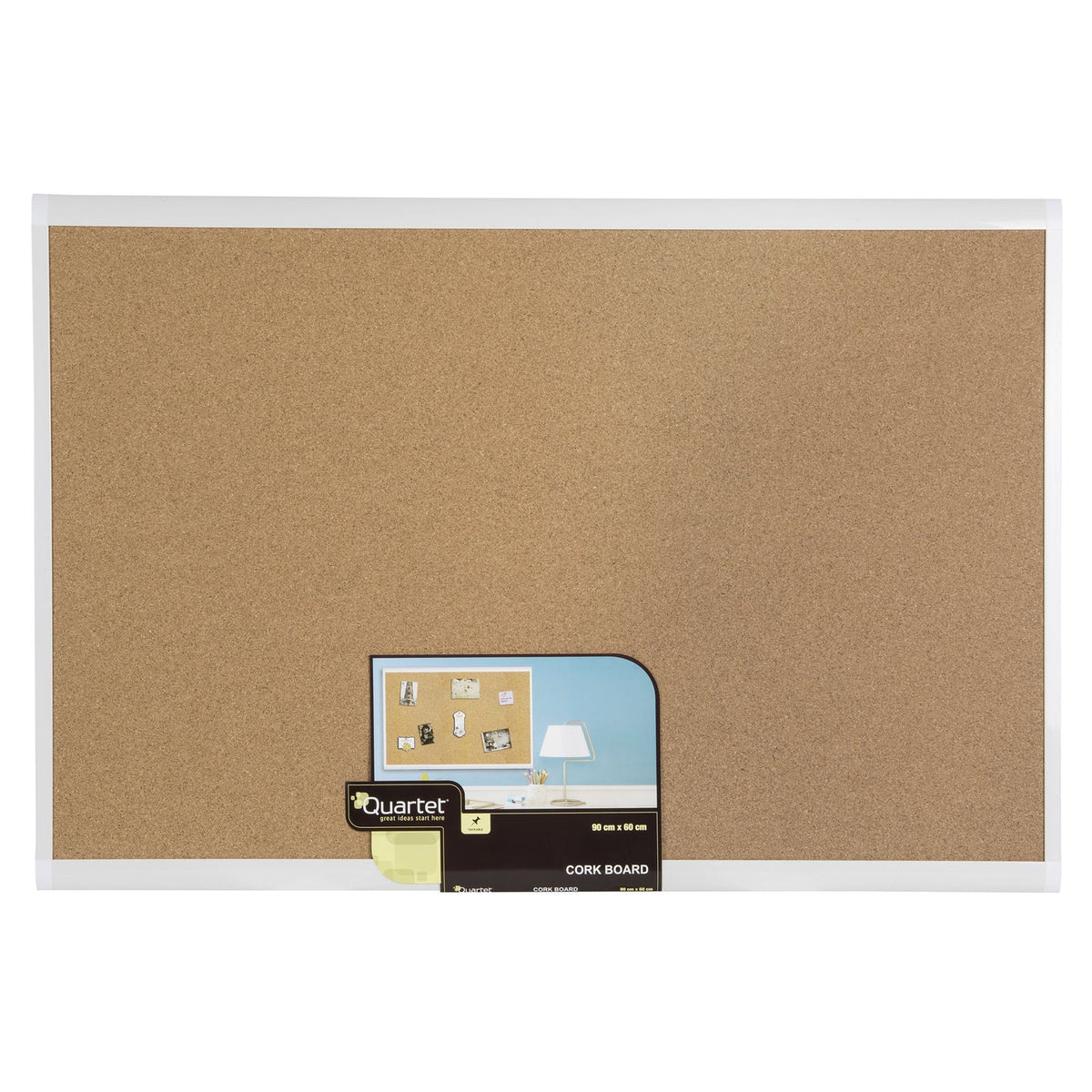 Quartet Quart Basics 90x60cm Corkboard Wall Hanging Display Bulletin Pin Board Natural