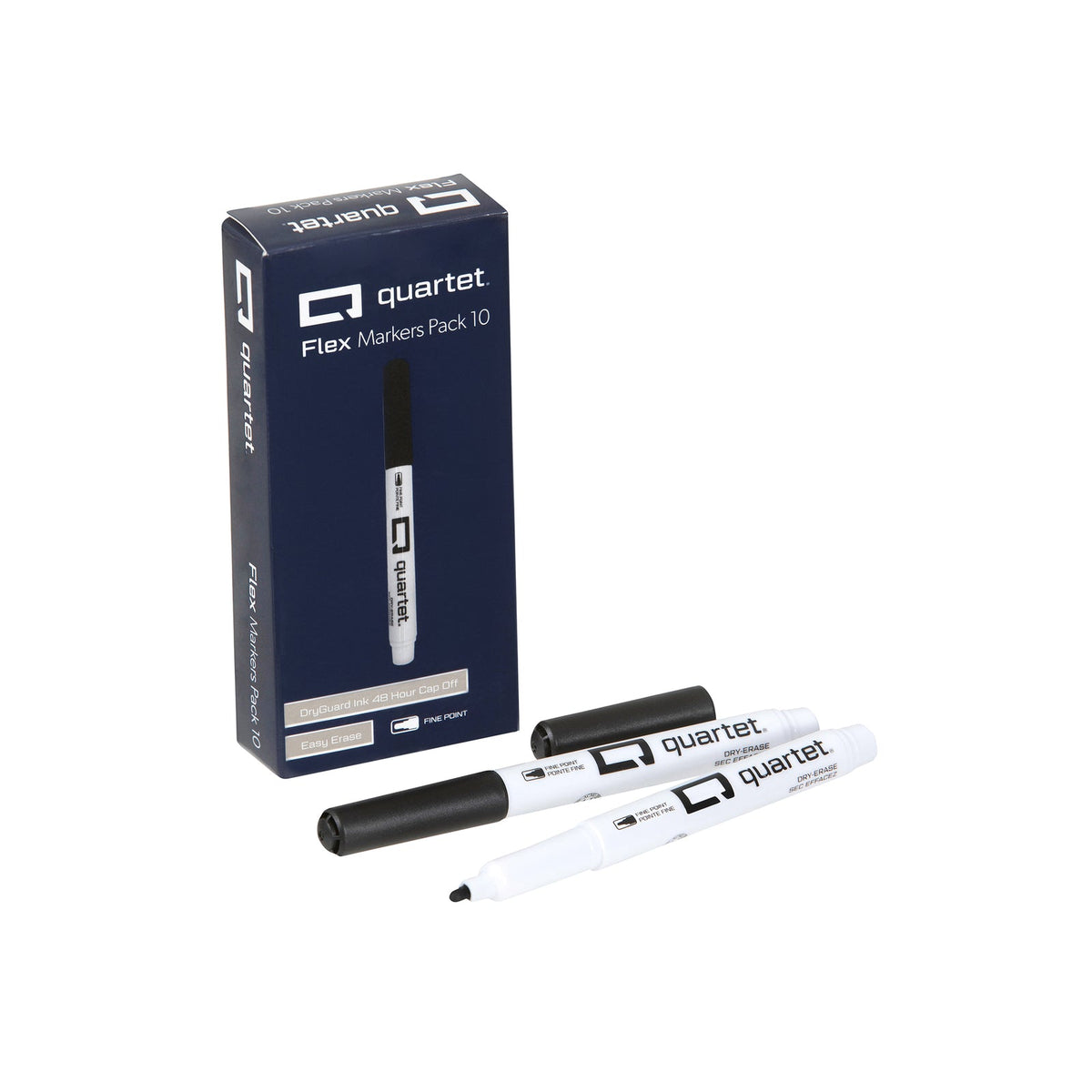 Quartet Flex DryGuard Ink Writing Marker Non-Toxic w/ Bullet Tip Black (20 Pack) — image 2