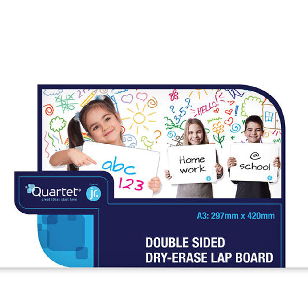 Quartet 2 Sided A3 Lap Board Blank Double-Sided Whiteboard School/Home w/ Marker — image 2
