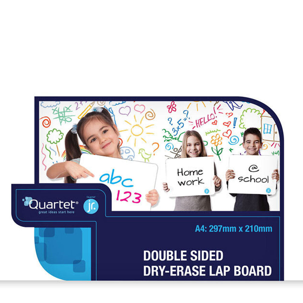 Quartet 2 Sided A4 Lap Board Blank Double-Sided Whiteboard School/Home w/ Marker — image 2