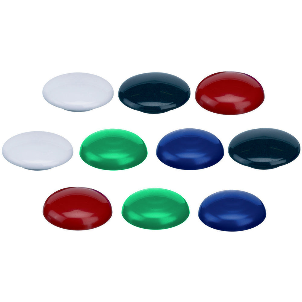 Quartet Magnet Buttons Document/Photo Holder For Magnetic Board Assort (10 Pack) — 30mm