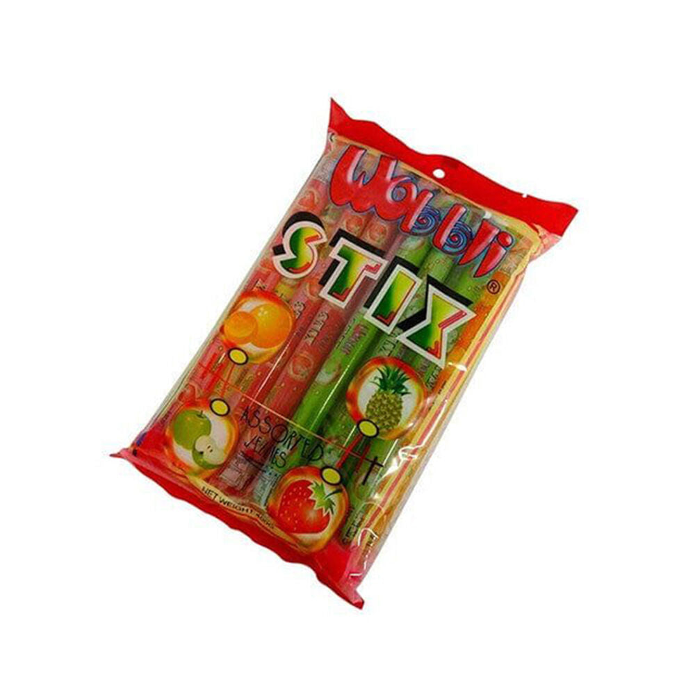 Wobbli 20pc Wobbli Fruit-Filled Jelly Stix Dairy-Free Lollies Candy 20ml Assorted (12 Pack) — image 2