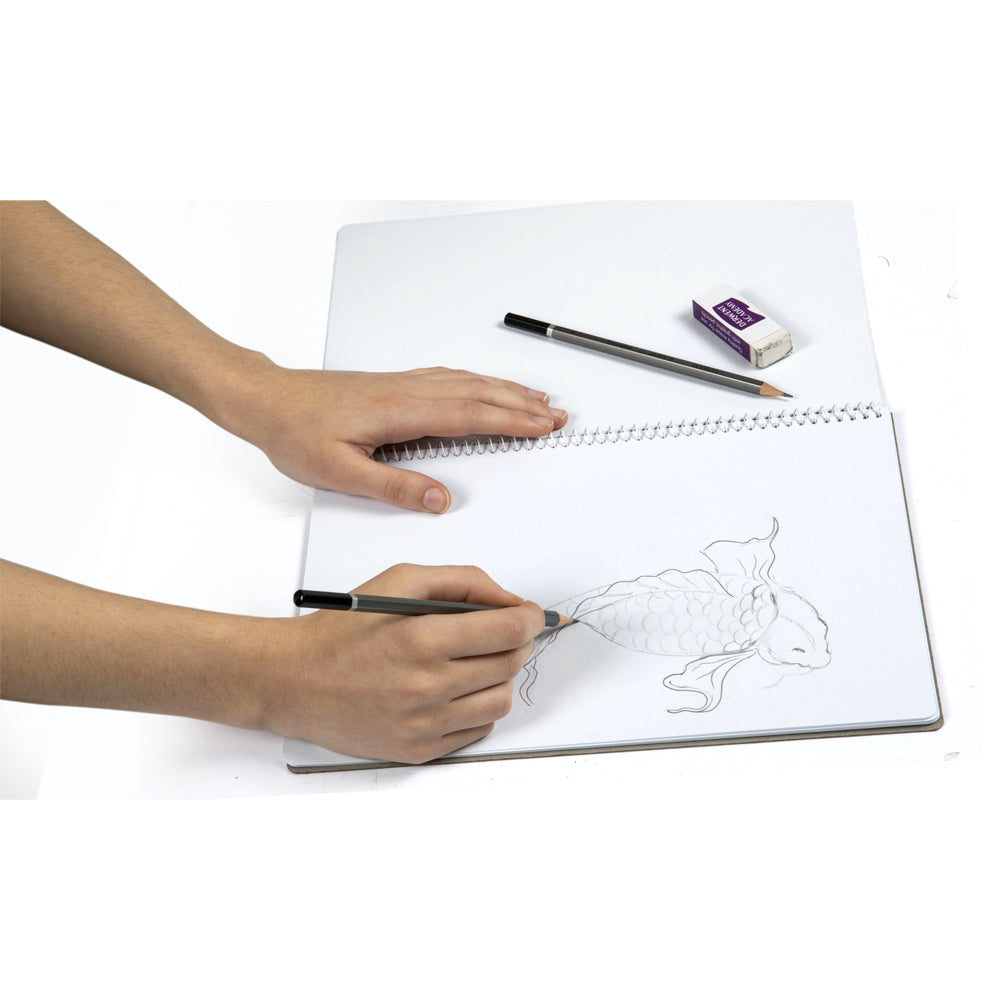 Derwent Academy Art/Craft PP Cover Sketch Book A4 Portrait 20 Sheet 110Gsm (5 Pack)