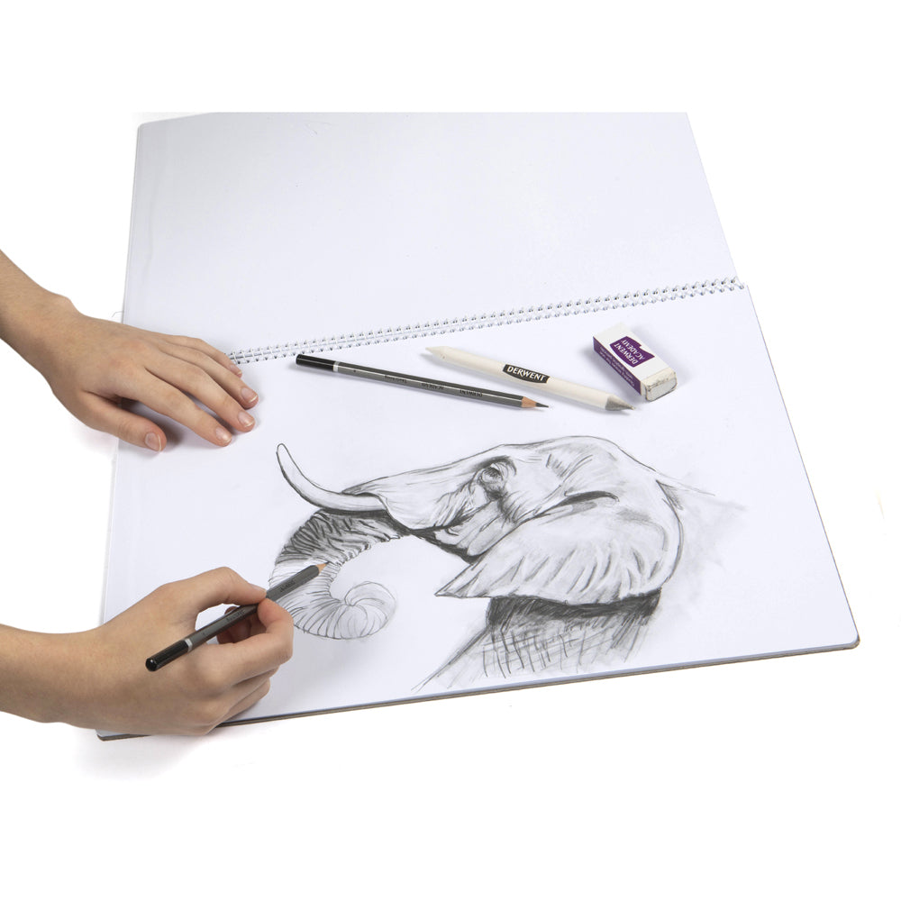 Derwent Academy Art/Craft PP Cover Sketch Book A3 Portrait 20 Sheet 110Gsm (5 Pack) — image 2