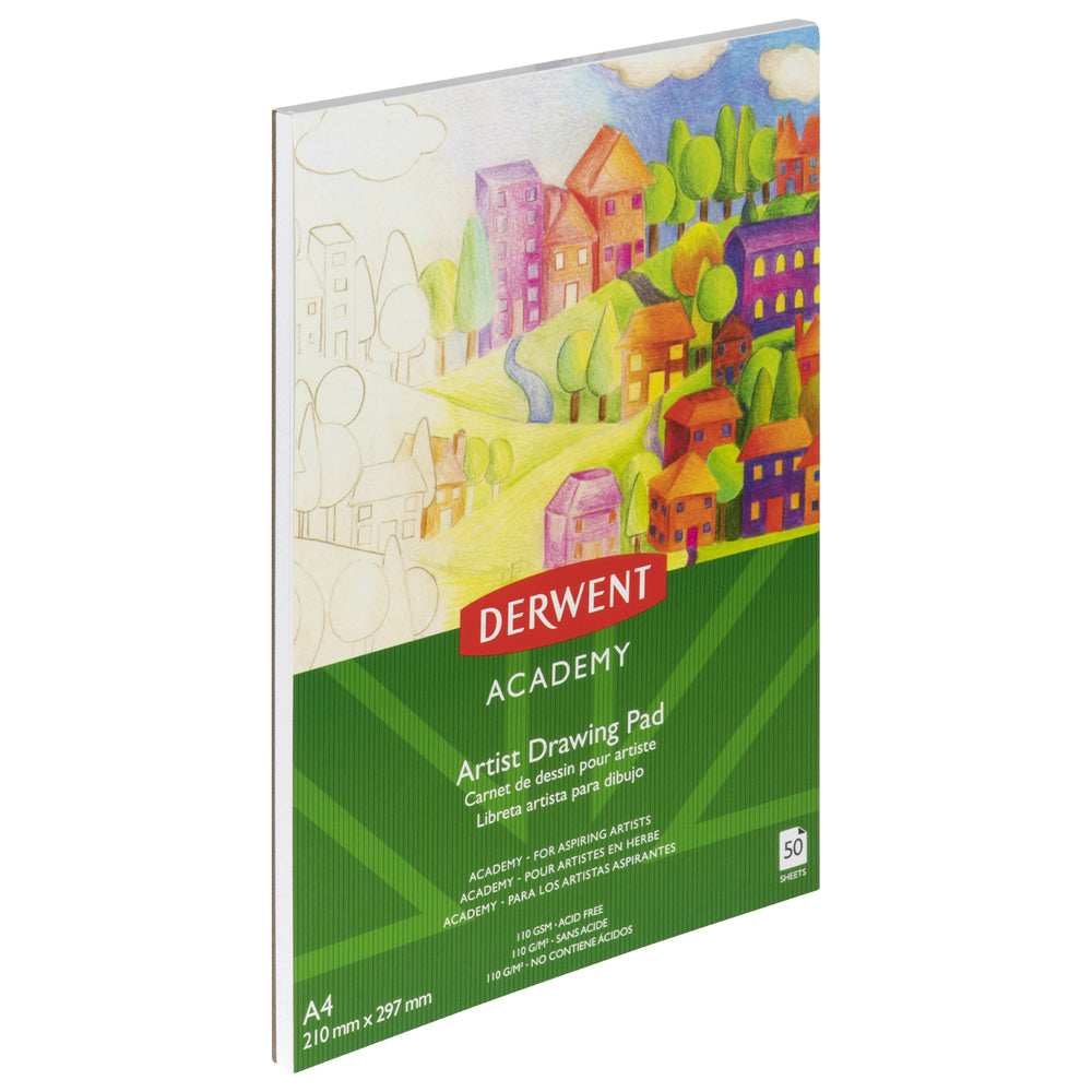 Derwent Academy Art/Craft Drawing/Sketch Paper Pad A4 Portrait 50 Sheet 110Gsm — image 2