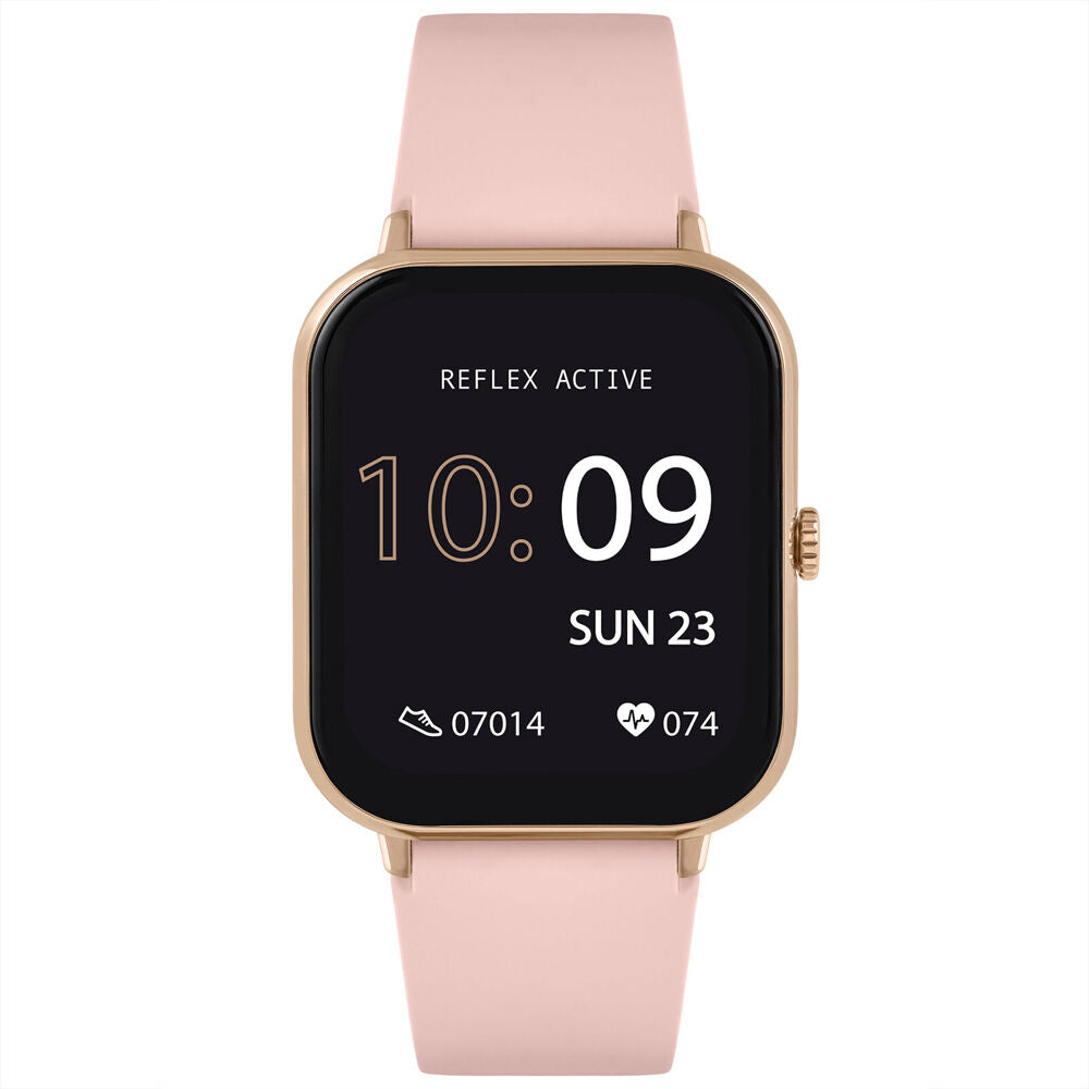 Reflex Active Series 23 Smart Watch with Pink Case & Rose Silicone Straps