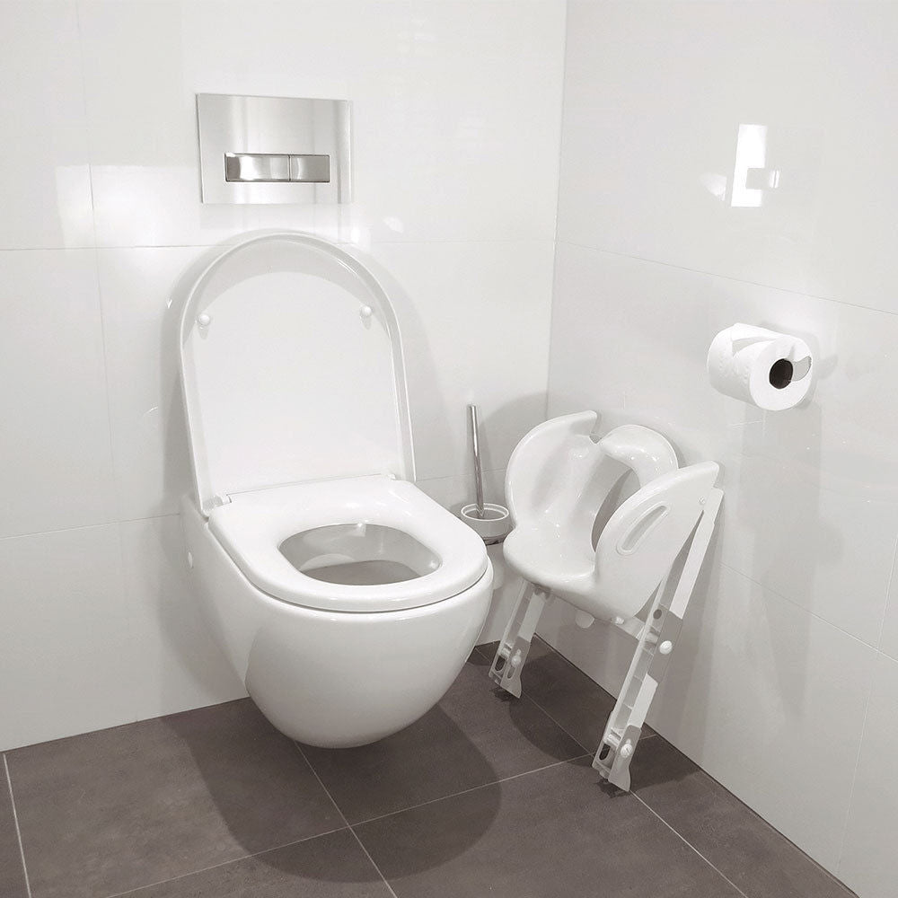 Roger Armstrong Potty Time Ultimate Toilet Trainer Seat/Ladder Toddler/Kids Training Step White — image 3